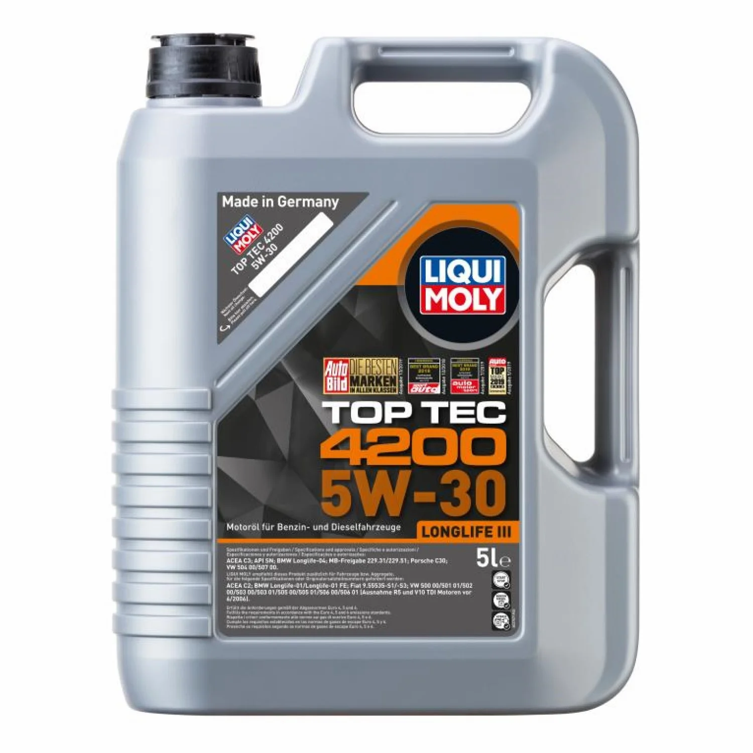 Масло моторное LIQUI MOLY Top Tec 4200 5W-30, 5л Фото 1