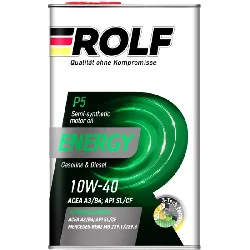 Масло моторное ROLF Energy 10W-40 SL/CF, 1л РАСПРОДАЖА Фото 1