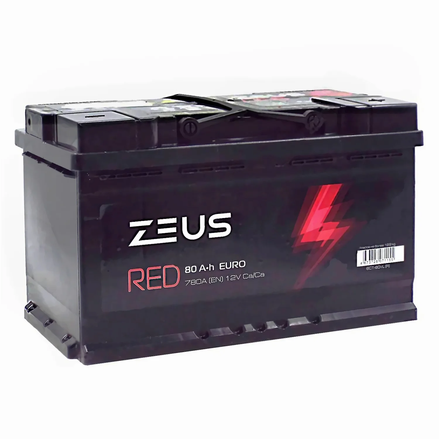Аккумулятор ZEUS RED 80 Ач о.п. Фото 1