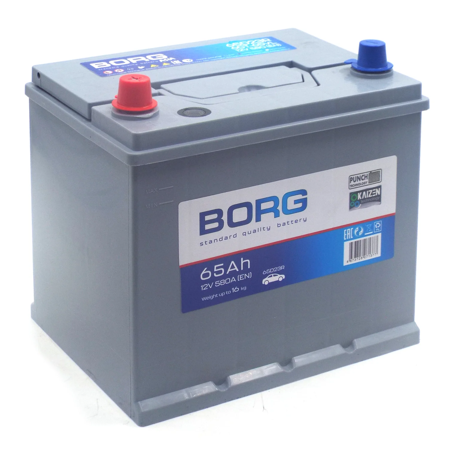 Аккумулятор BORG Standard Asia 65D23R 65 Ач п.п. (ТУРЦИЯ) Фото 1