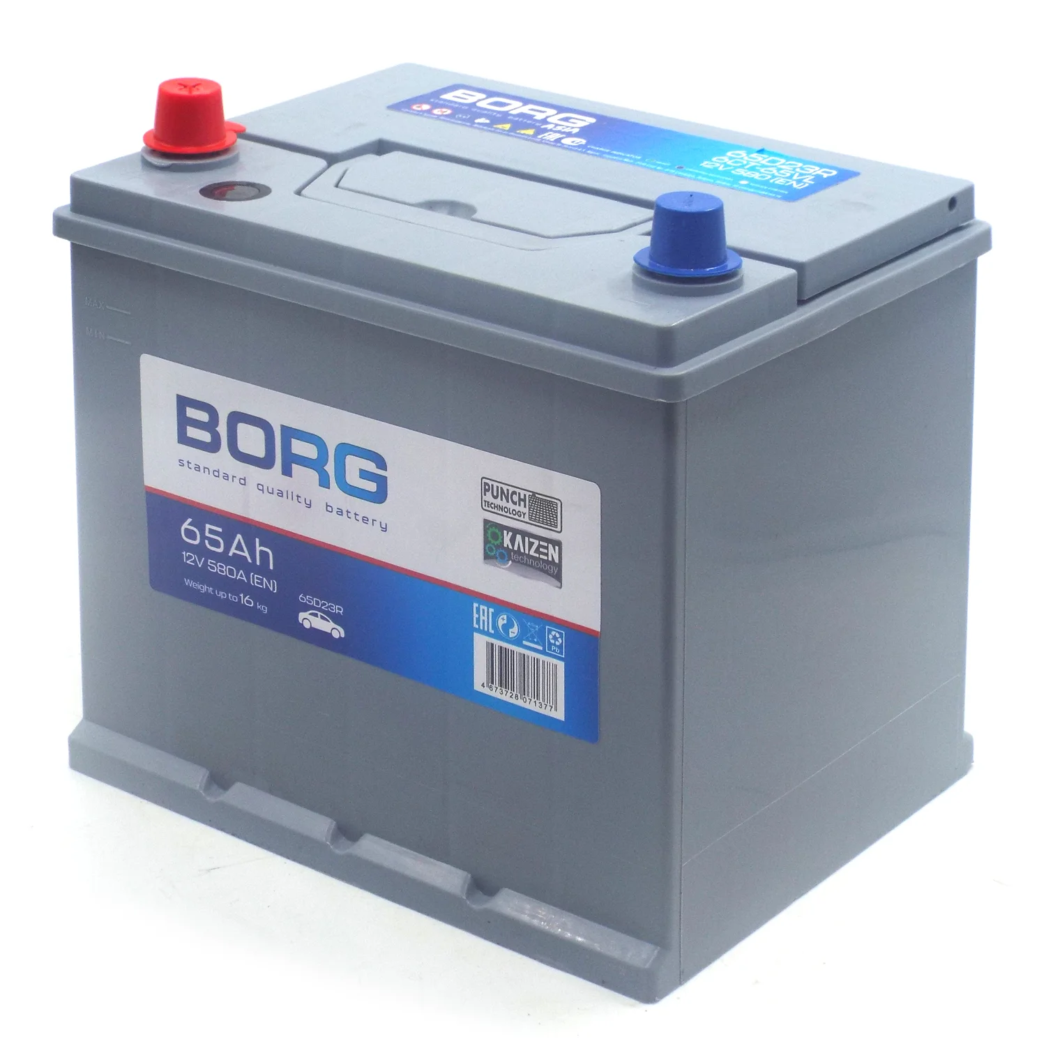 Аккумулятор BORG Standard Asia 65D23R 65 Ач п.п. (ТУРЦИЯ) Фото 1