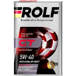 Масло моторное ROLF GT 5W-40, 4л Фото 1