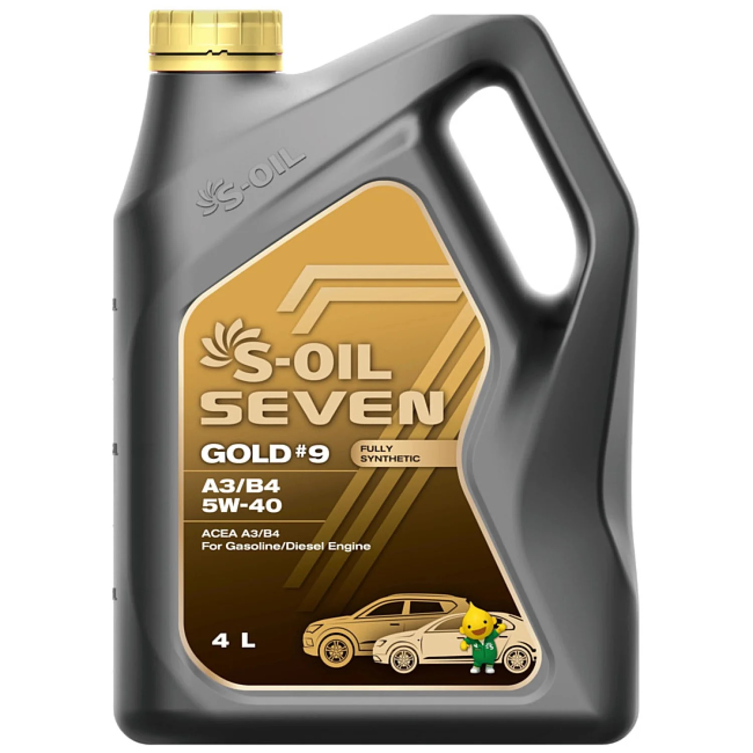 Масло моторное S-OIL Seven GOLD #9 A3/B4 5W-40, 4л РАСПРОДАЖА Фото 1