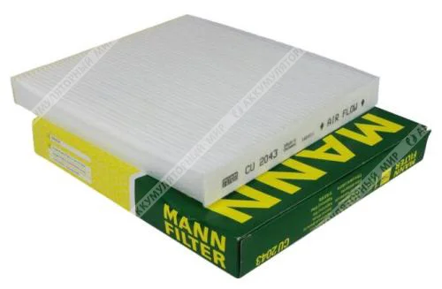 Фильтр салонный MANN CU2043 (GB-9865, LAC-403, SA1215) MAZDA / JAC / FAW Фото 1