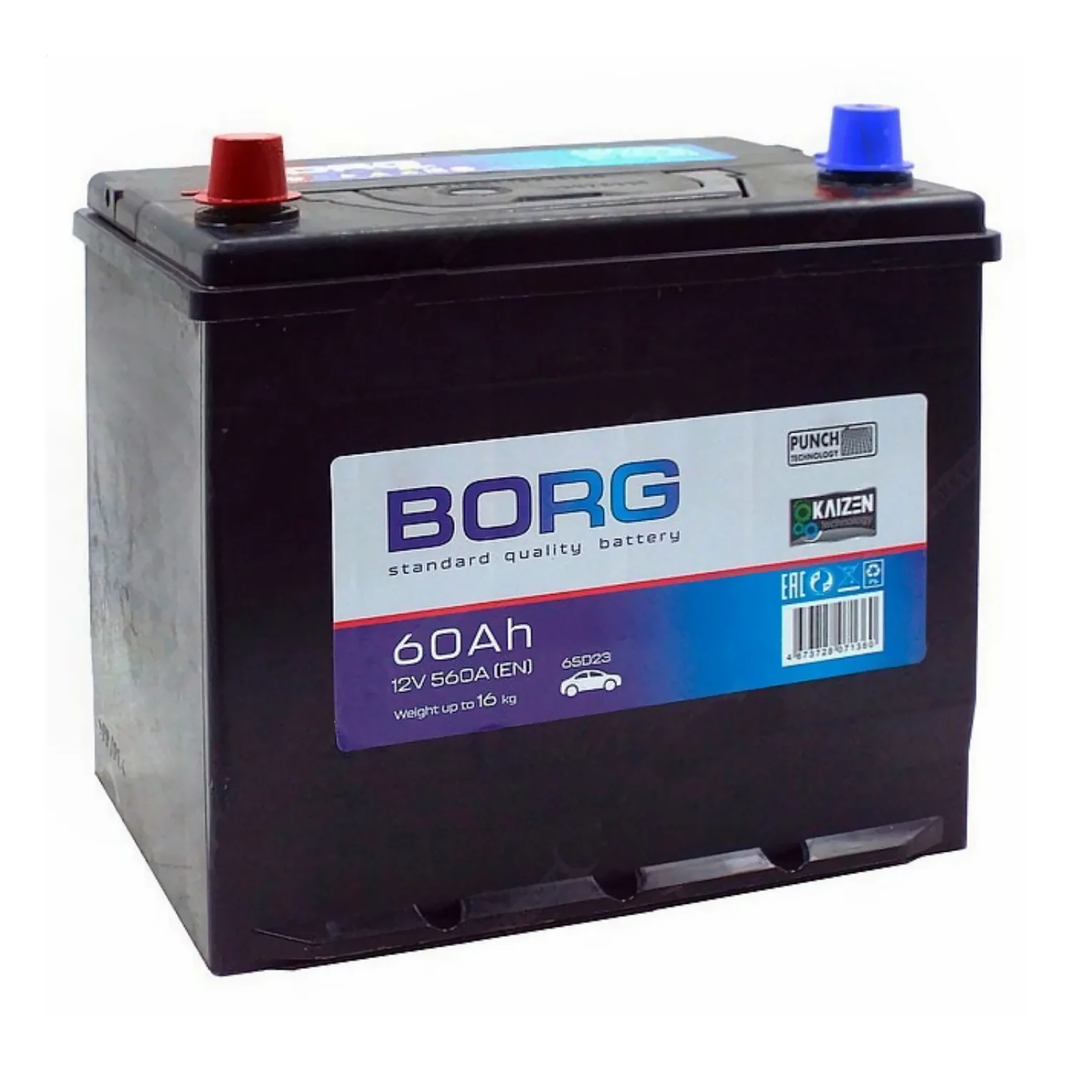 Аккумулятор BORG Standard Asia 60D23R 60 Ач п.п. РАСПРОДАЖА