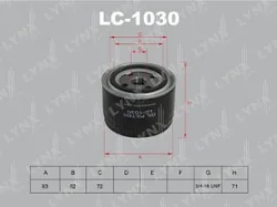 Фильтр масляный LYNX LC-1030 (W914/2, GB-102M, SCT SM101) LADA Фото 1