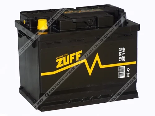 Аккумулятор ZUFF 55 Ач прямаяп. Фото 1