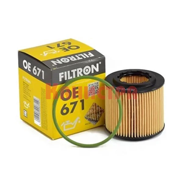 Фильтр масляный (картридж) FILTRON OE671 (HU710x, GB-1224, LO-1001, SH4790P) SKODA / VW Фото 1