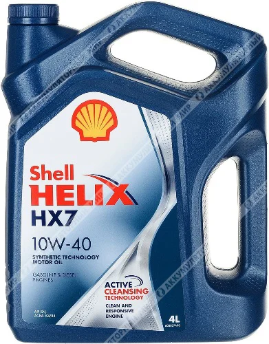 Масло моторное Shell Helix HX7 10W-40, 4л Фото 1