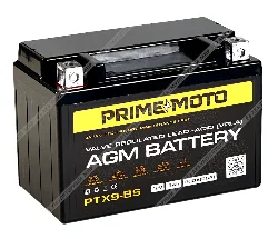 Аккумулятор PRIME MOTO AGM PTX9-BS 9 Ач п.п. Фото 1