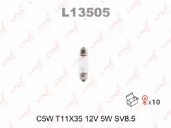 Лампа накаливания C5W 12V SV8.5-8 35мм LYNX L13505 Фото 1