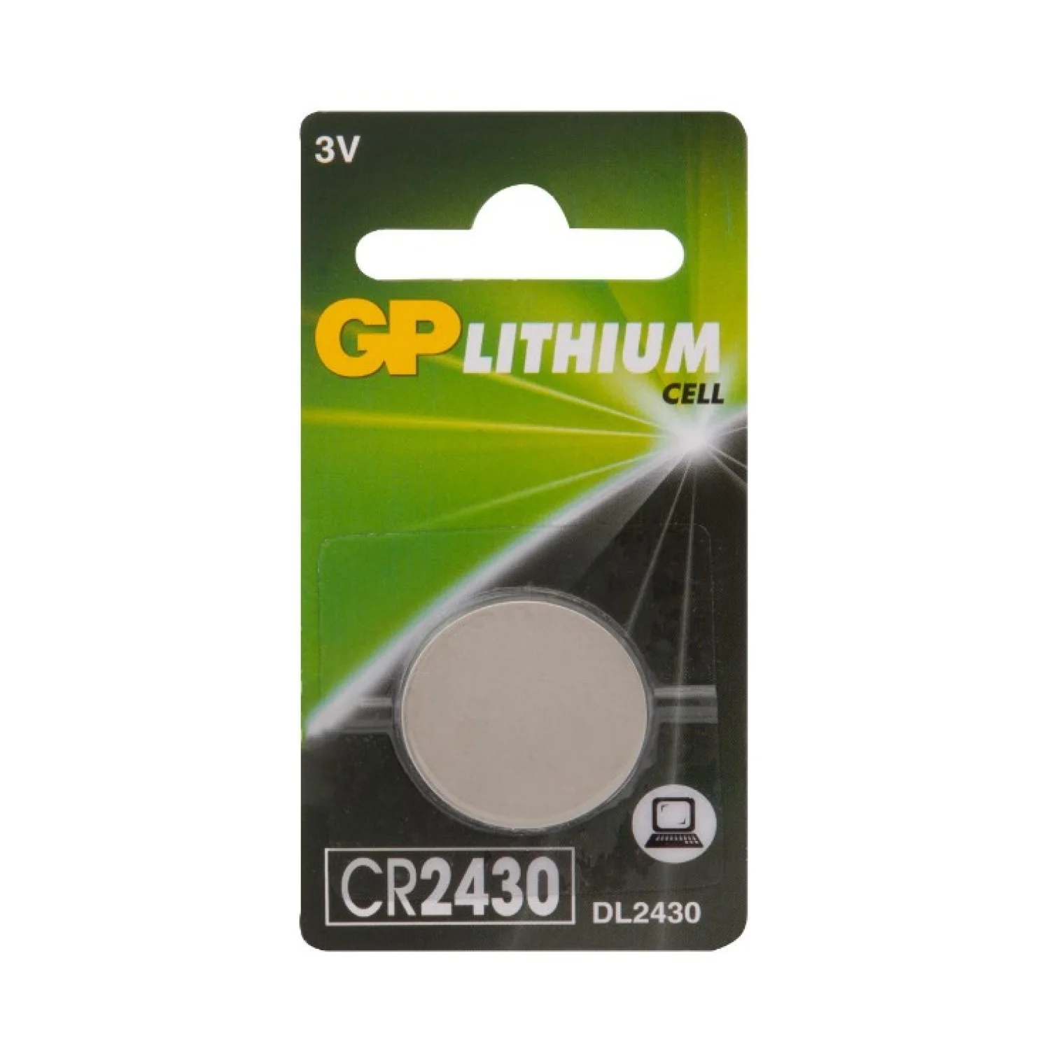 Батарейка GP CR2430 Lithium 3V BL*1 Фото 1