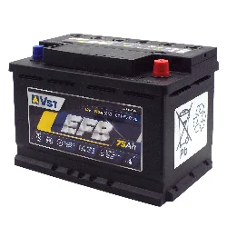 Аккумулятор VST EFB 75 Ач о.п. Фото 1