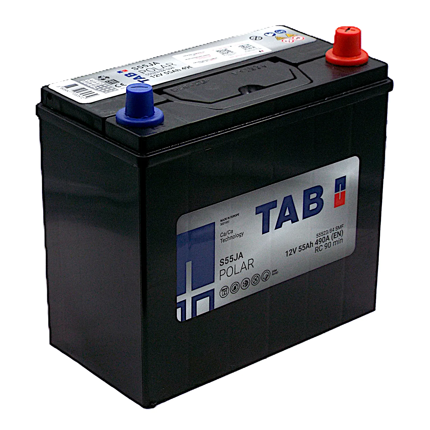 Аккумулятор TAB Роlar S55JA Asia 55 Ач о.п.