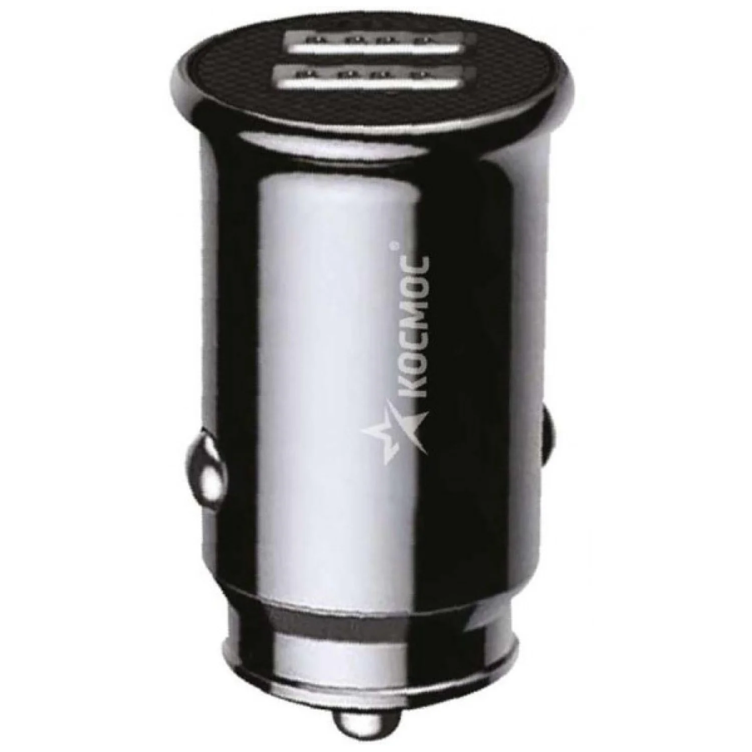 Адаптер авто USBx2 18Вт КОСМОС черный