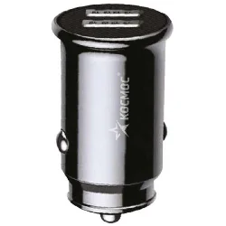 Адаптер авто USBx2 18Вт КОСМОС черный Фото 1