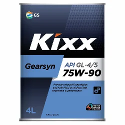 Масло трансмиссионное KIXX Gearsyn GL-4/5 75W-90, 4л Фото 1