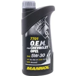 Масло моторное MANNOL O.E.M. for Chevrolet / Opel 5W-30, 1л РАСПРОДАЖА Фото 1