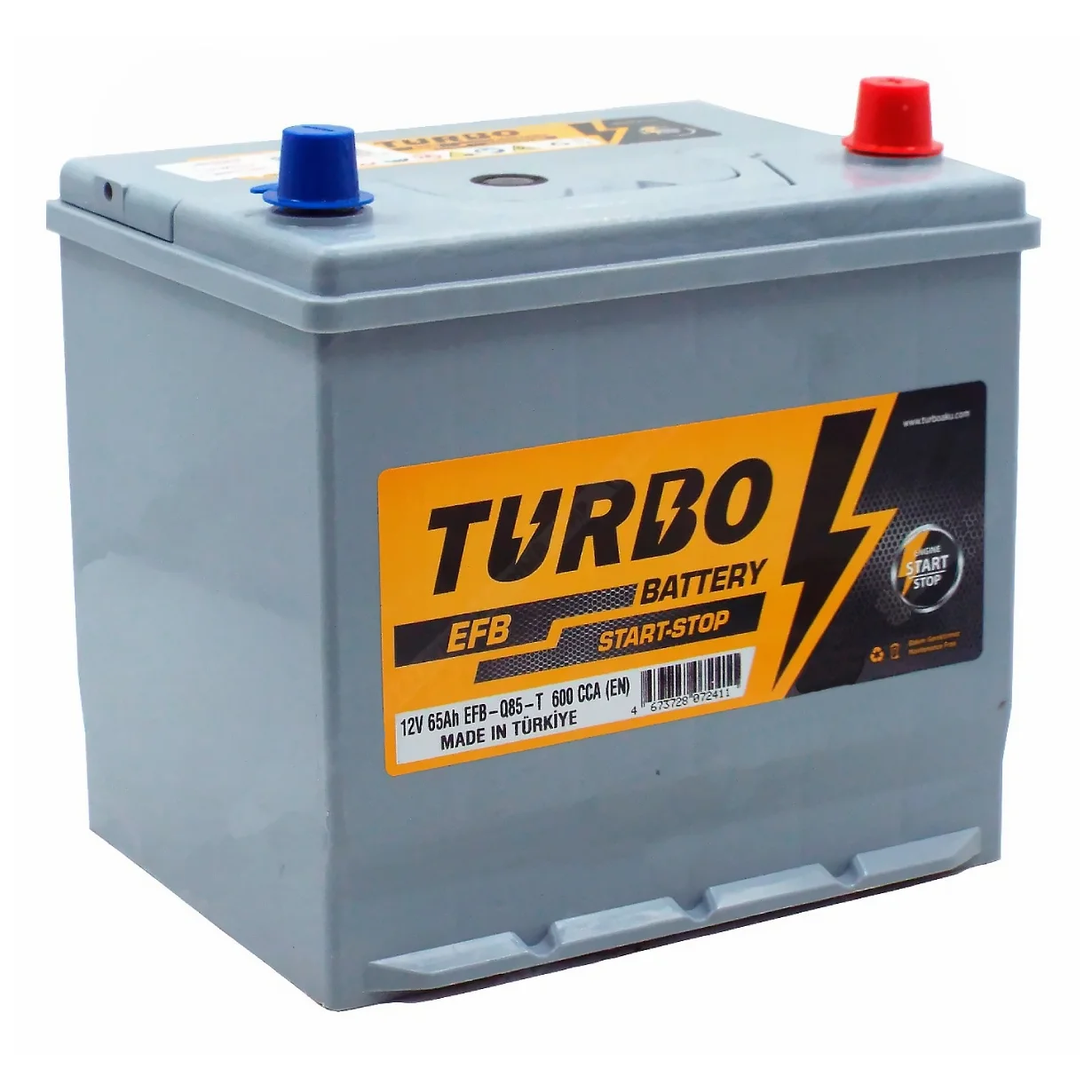 Аккумулятор TURBO EFB Q85 Asia 65 Ач о.п. Фото 1