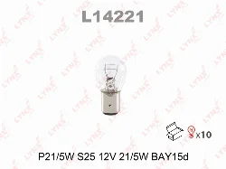 Лампа накаливания P21/5W 12V BAY15d LYNX L14221 Фото 1
