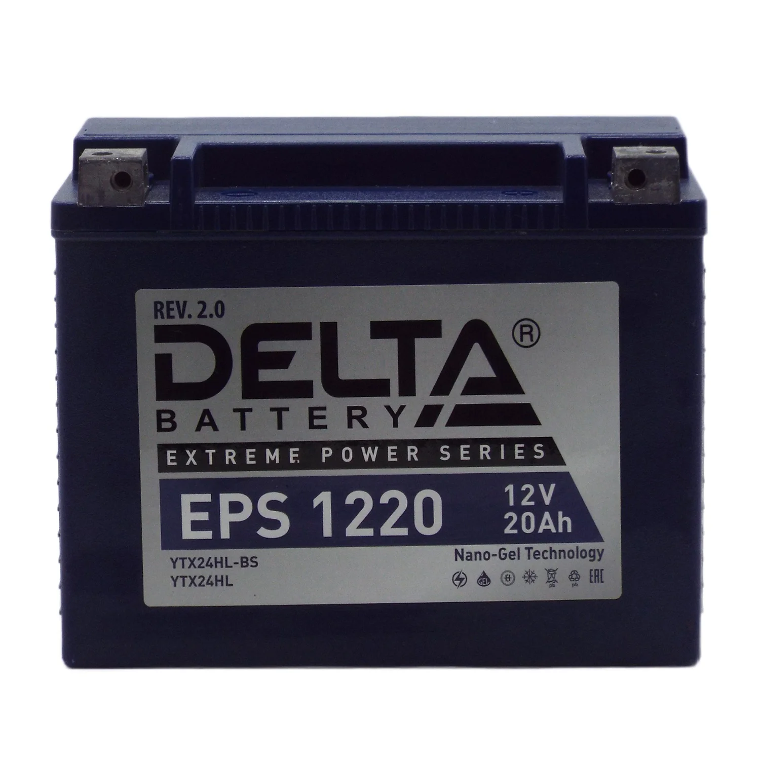Аккумулятор DELTA EPS 1220 20 Ач о.п. (YTX24HL-BS) Фото 1