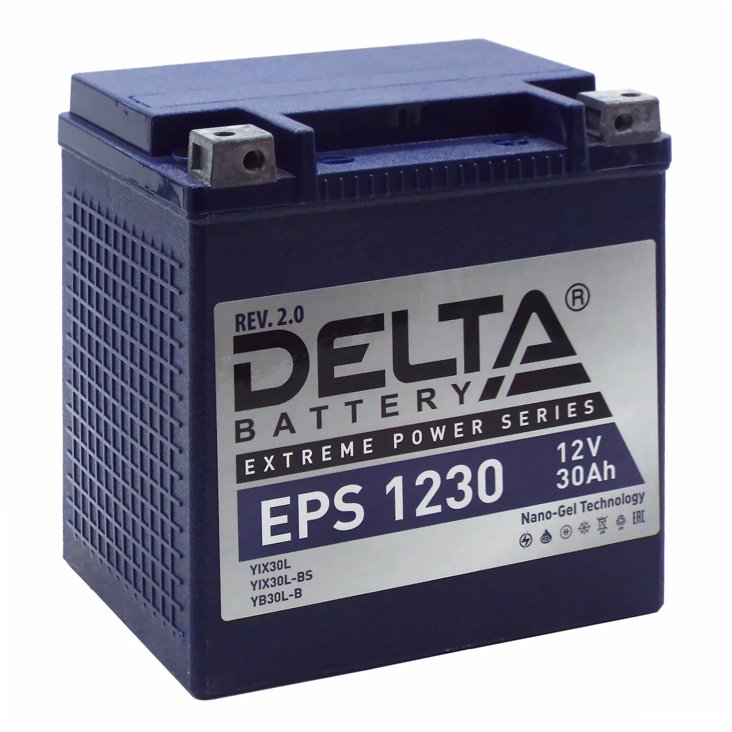 Аккумулятор DELTA EPS 1230 30 Ач о.п. (YTX30L-BS) Фото 1
