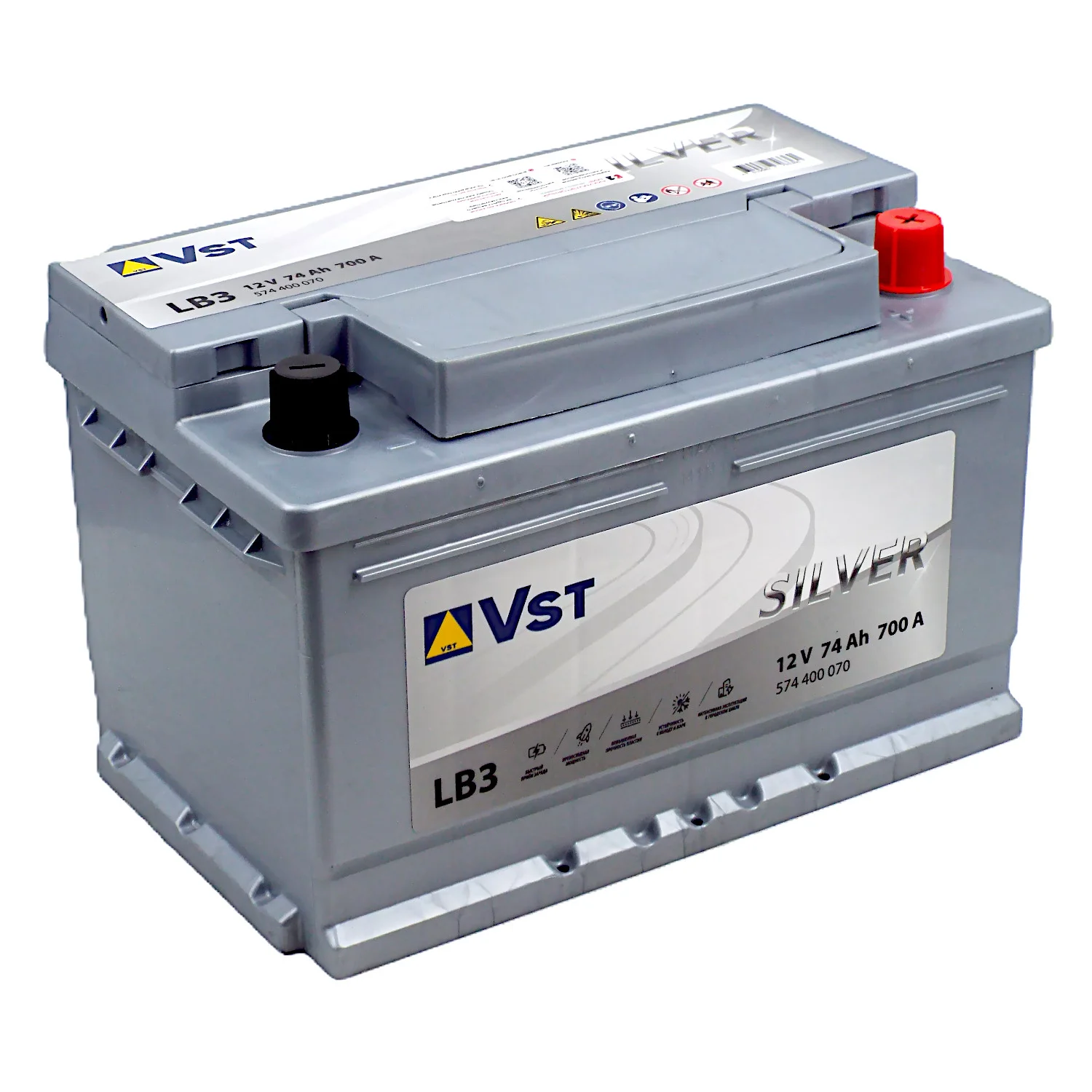 Аккумулятор VST Silver LB3 74 Ач о.п.