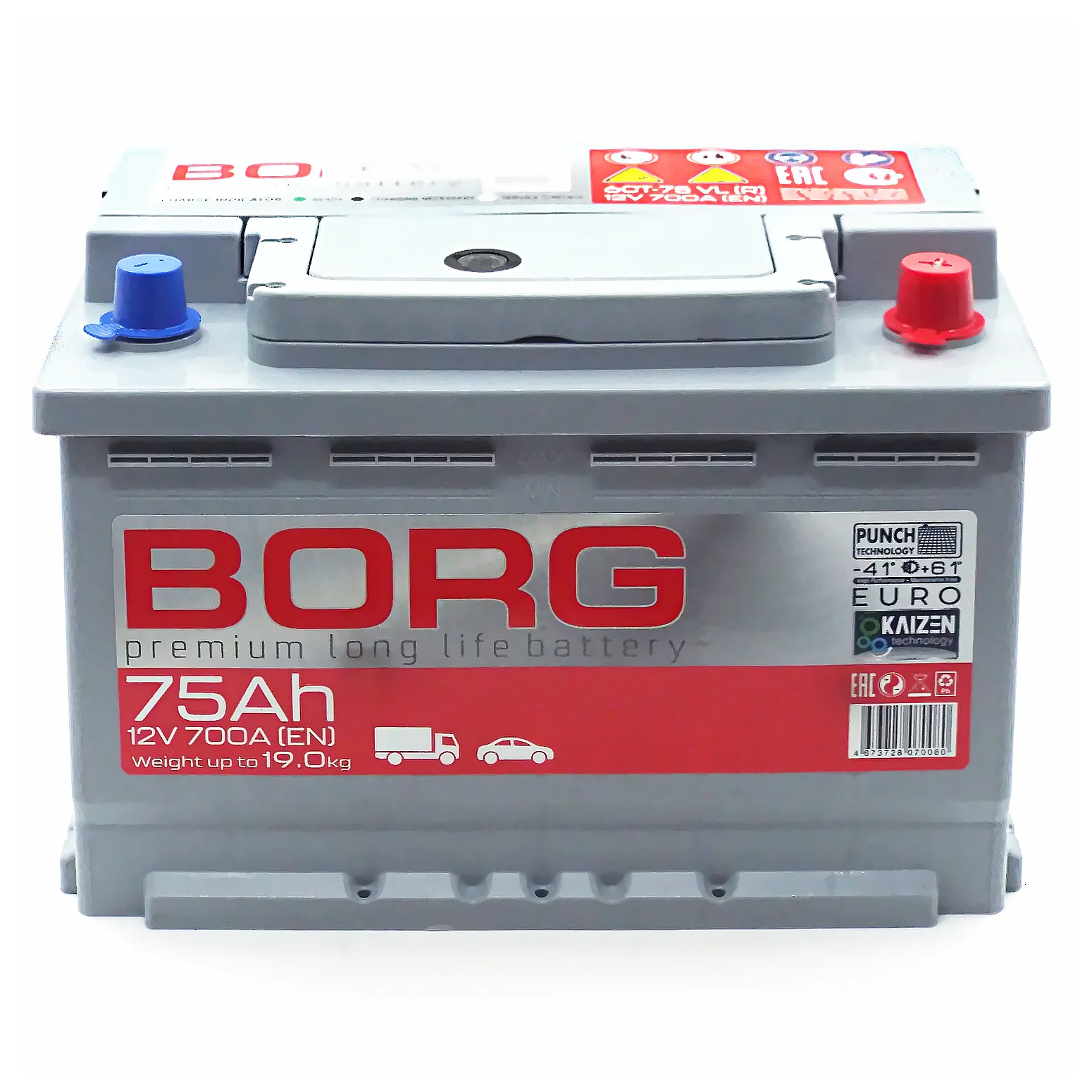 Аккумулятор BORG Premium 75 Ач о.п. Фото 1