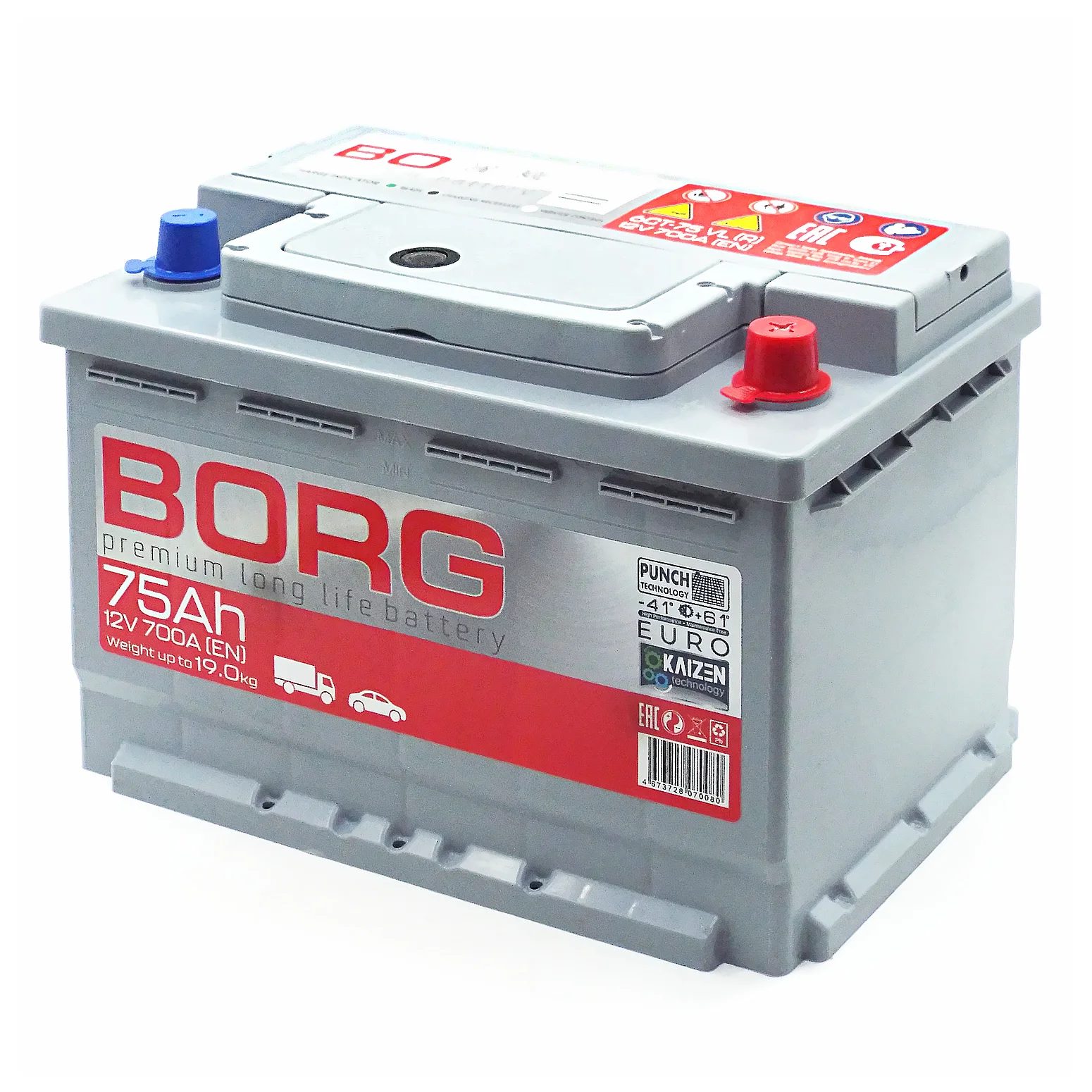 Аккумулятор BORG Premium 75 Ач о.п. Фото 1