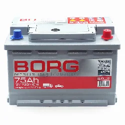 Аккумулятор BORG Premium 75 Ач о.п. Фото 1
