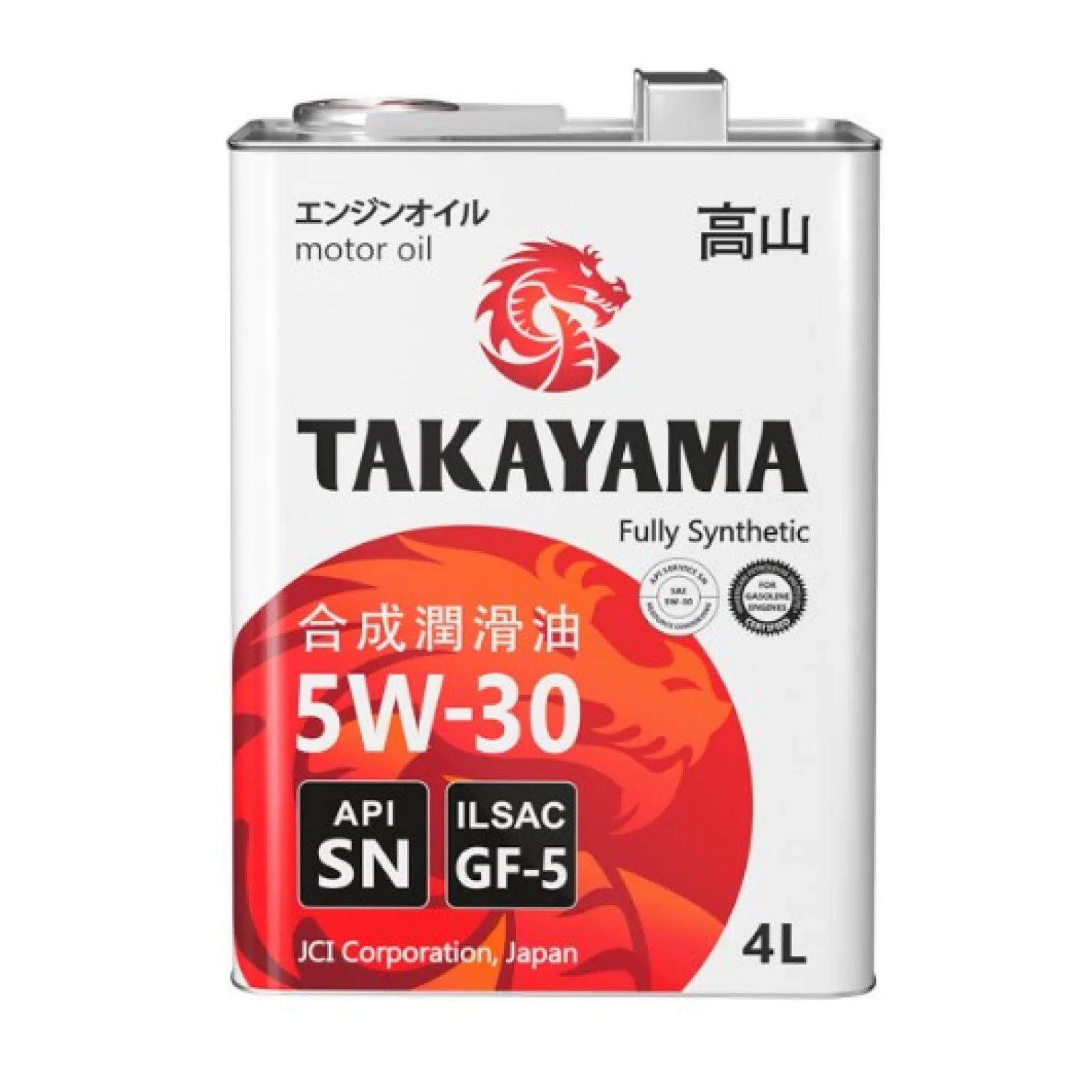 Масло моторное TAKAYAMA Adaptec SN 5W-30, 4л РАСПРОДАЖА Фото 1