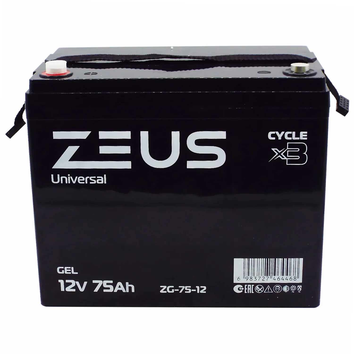 Аккумулятор ZEUS ZG-75-12 GEL (12V75Ah) универсальный Фото 1