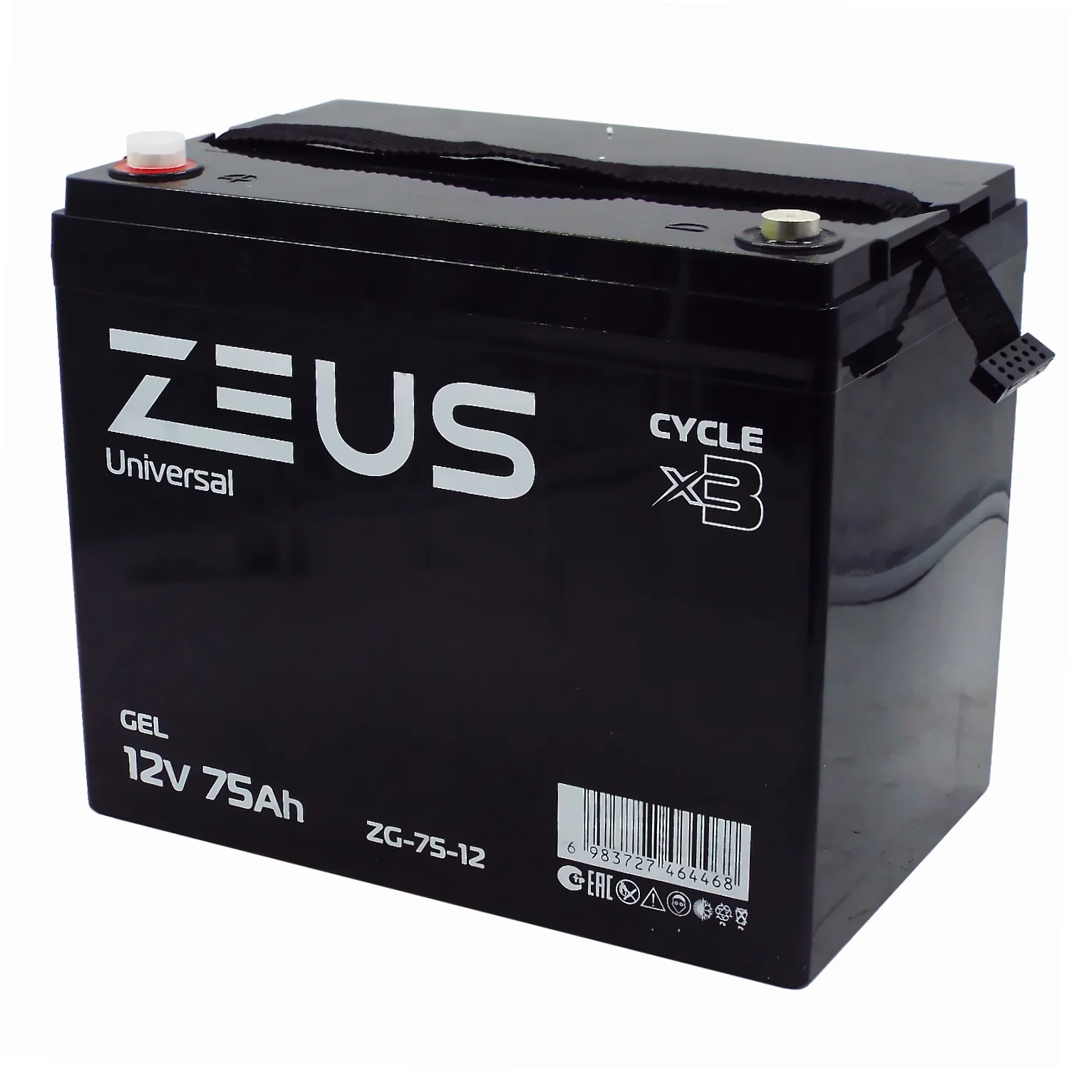 Аккумулятор ZEUS ZG-75-12 GEL (12V75Ah) универсальный Фото 1