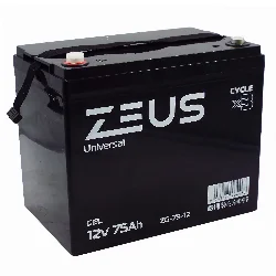 Аккумулятор ZEUS ZG-75-12 GEL (12V75Ah) универсальный Фото 1
