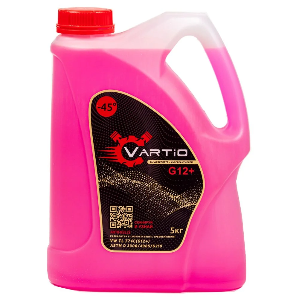 Антифриз VARTIO G12+ красный, 5кг Фото 1