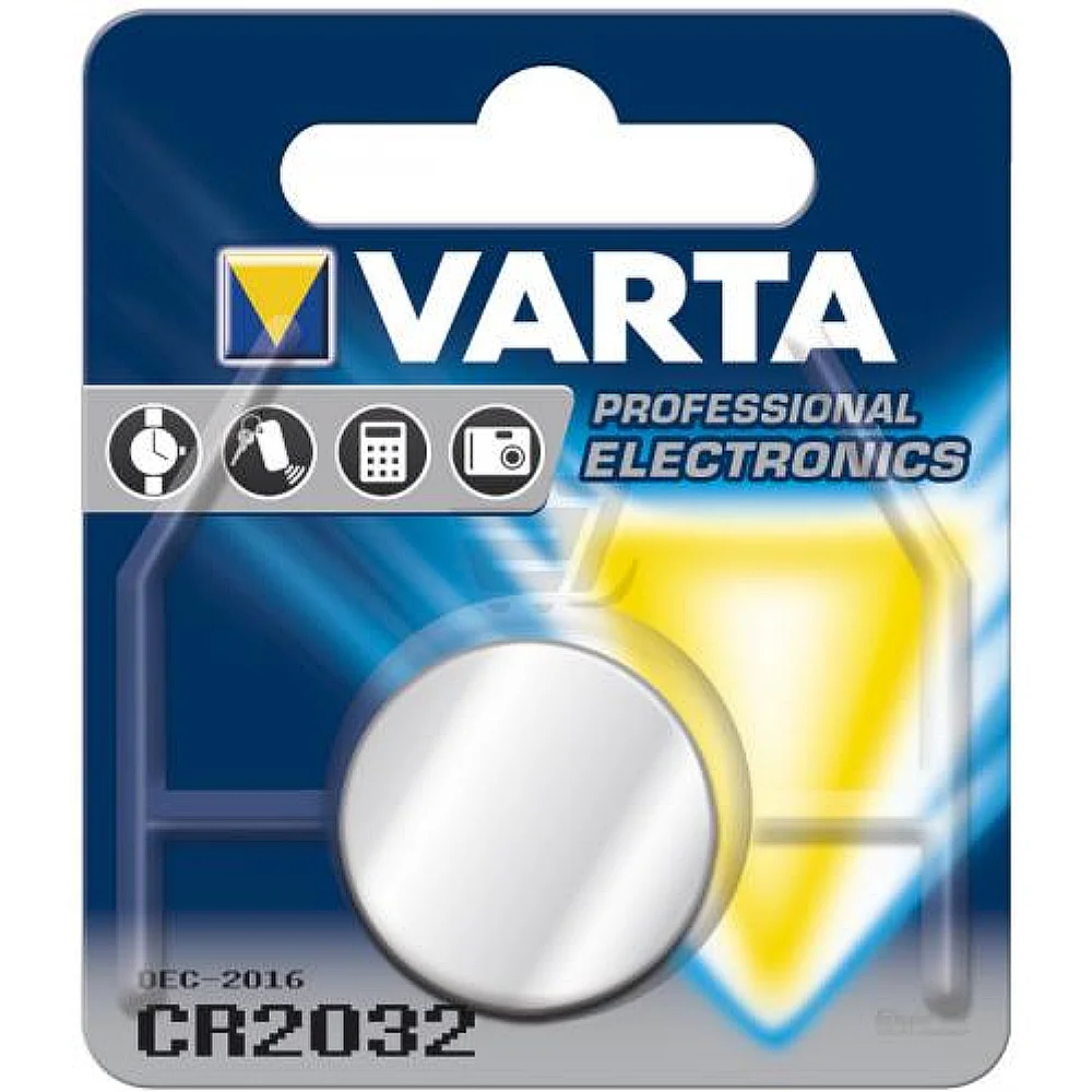 Батарейка VARTA CR2032 Lithium 3V, BL*1 Фото 1