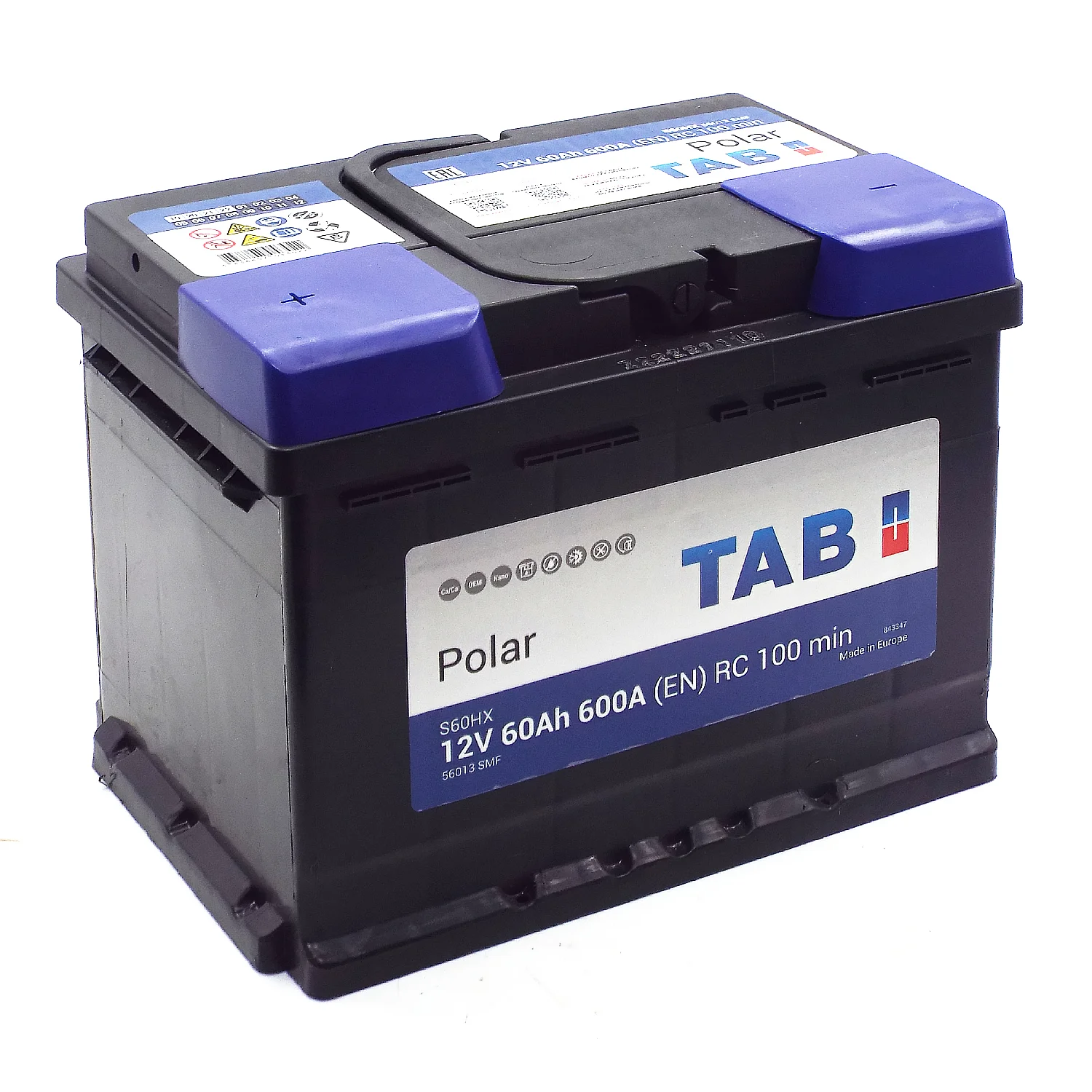 Аккумулятор TAB Роlar SMF S60HX 60 Ач п.п. Фото 1