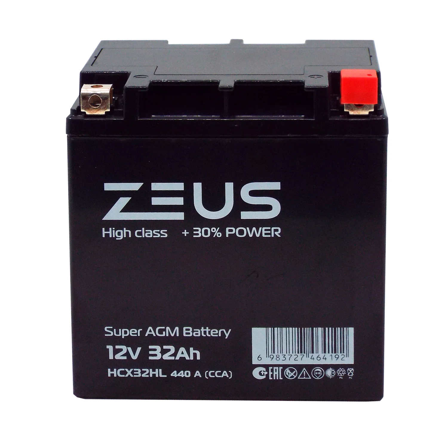 Аккумулятор ZEUS HIGH CLASS AGM 32 Ач о.п. (HCX32HL) Фото 1