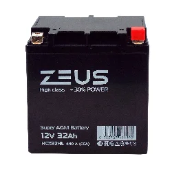 Аккумулятор ZEUS HIGH CLASS AGM 32 Ач о.п. (HCX32HL) Фото 1