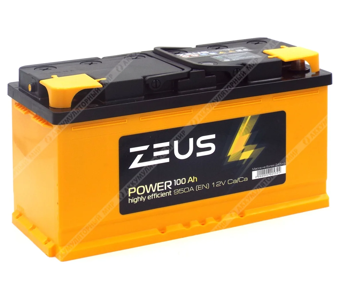 Аккумулятор ZEUS POWER 100 Ач п.п. Фото 1