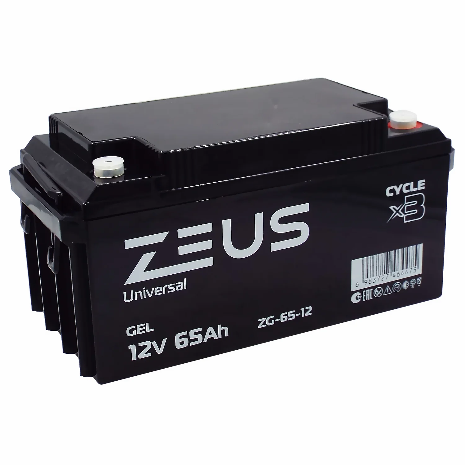 Аккумулятор ZEUS ZG-65-12 GEL (12V65Ah) универсальный Фото 1