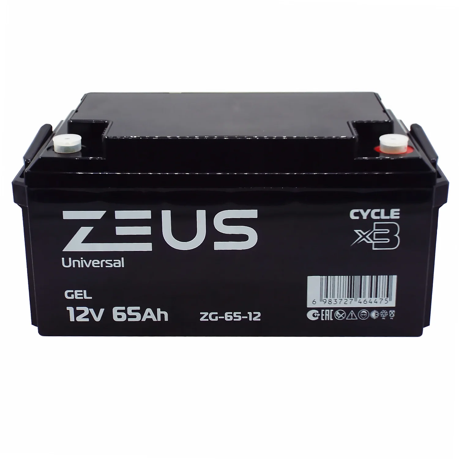 Аккумулятор ZEUS ZG-65-12 GEL (12V65Ah) универсальный Фото 1