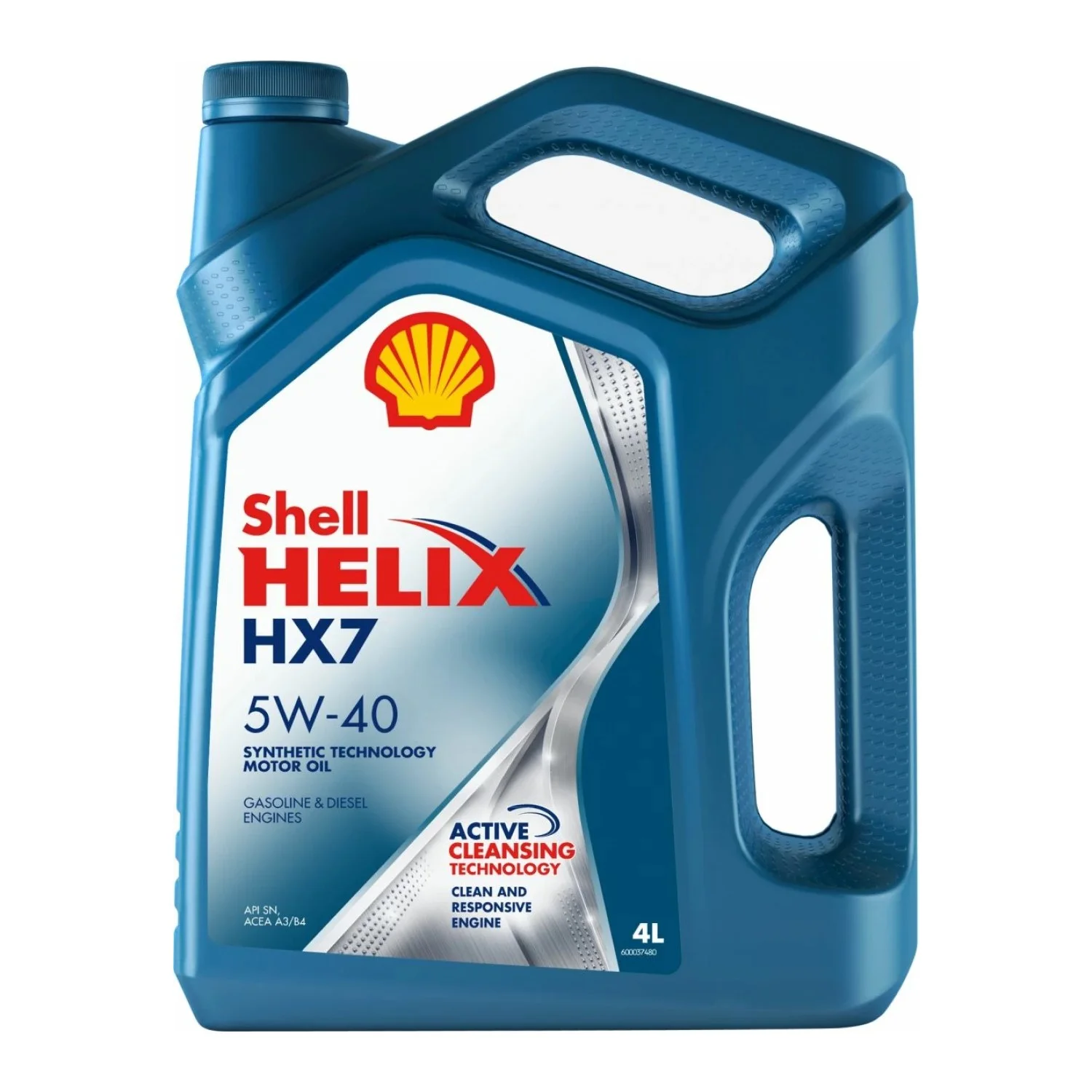 Масло моторное SHELL Helix HX7 5W-40, 4л Фото 1