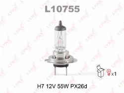 Лампа галогенная H7 12V 55W PX26d LYNX L10755 Фото 1