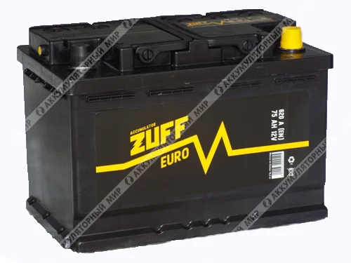 Аккумулятор ZUFF 75 Ач обратная п. Фото 1