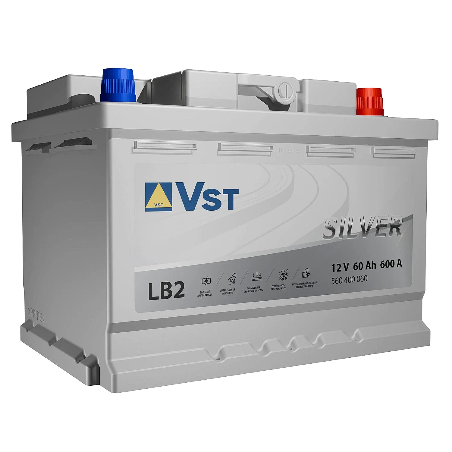 Аккумулятор VST Silver LB2 60 Ач о.п.