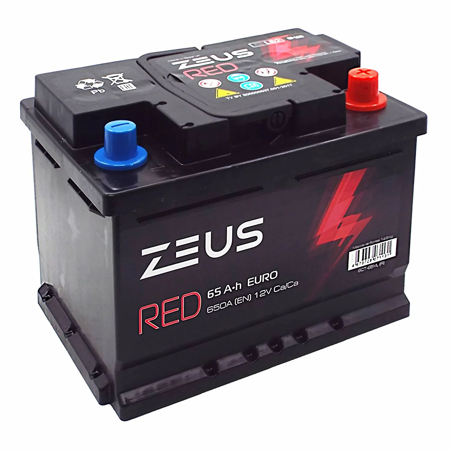 Аккумулятор ZEUS RED LB 65 Ач о.п.