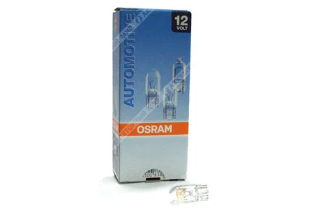 Лампа накаливания W5W 12V W2.1x9.5d OSRAM 2825 Фото 1