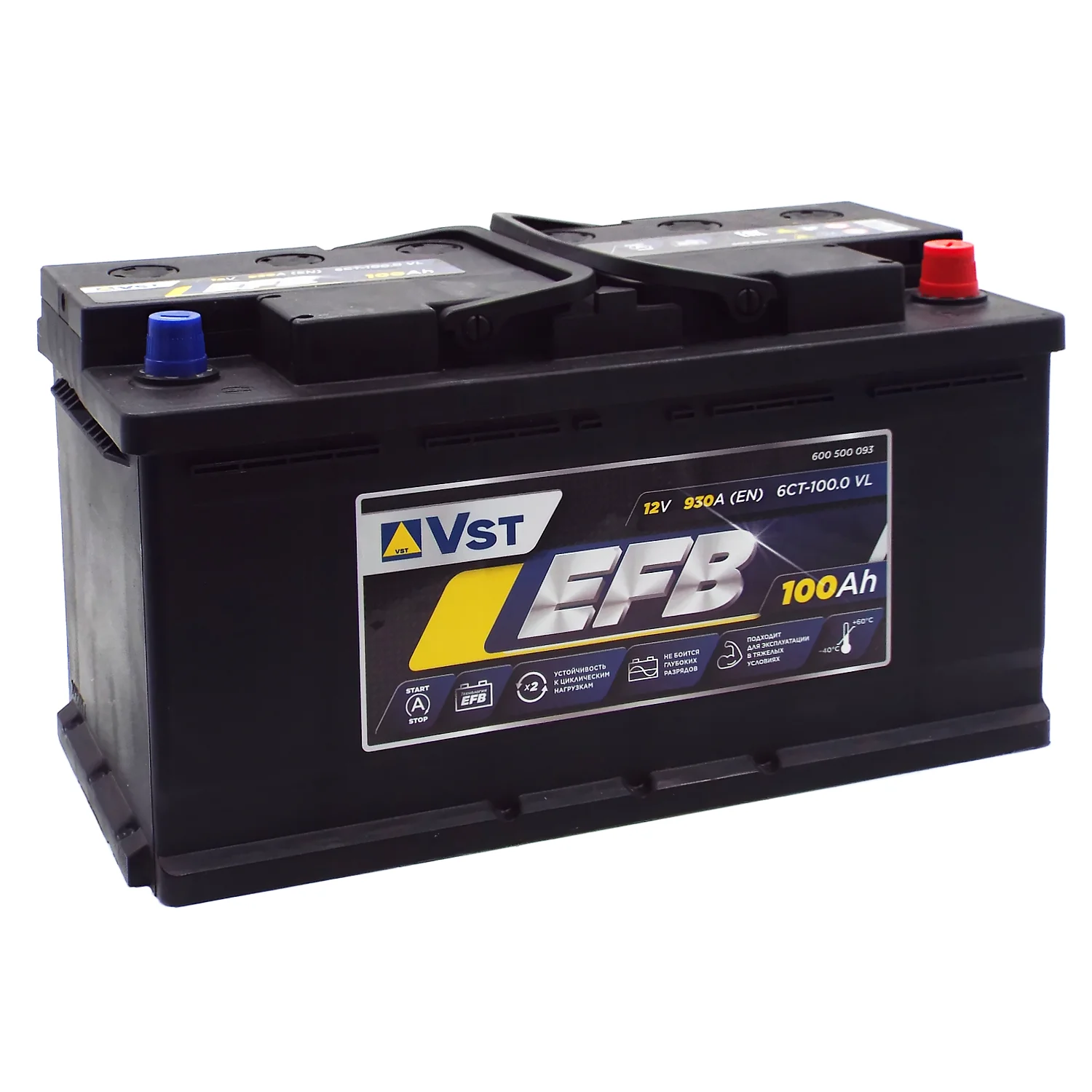 Аккумулятор VST EFB 100 Ач о.п.