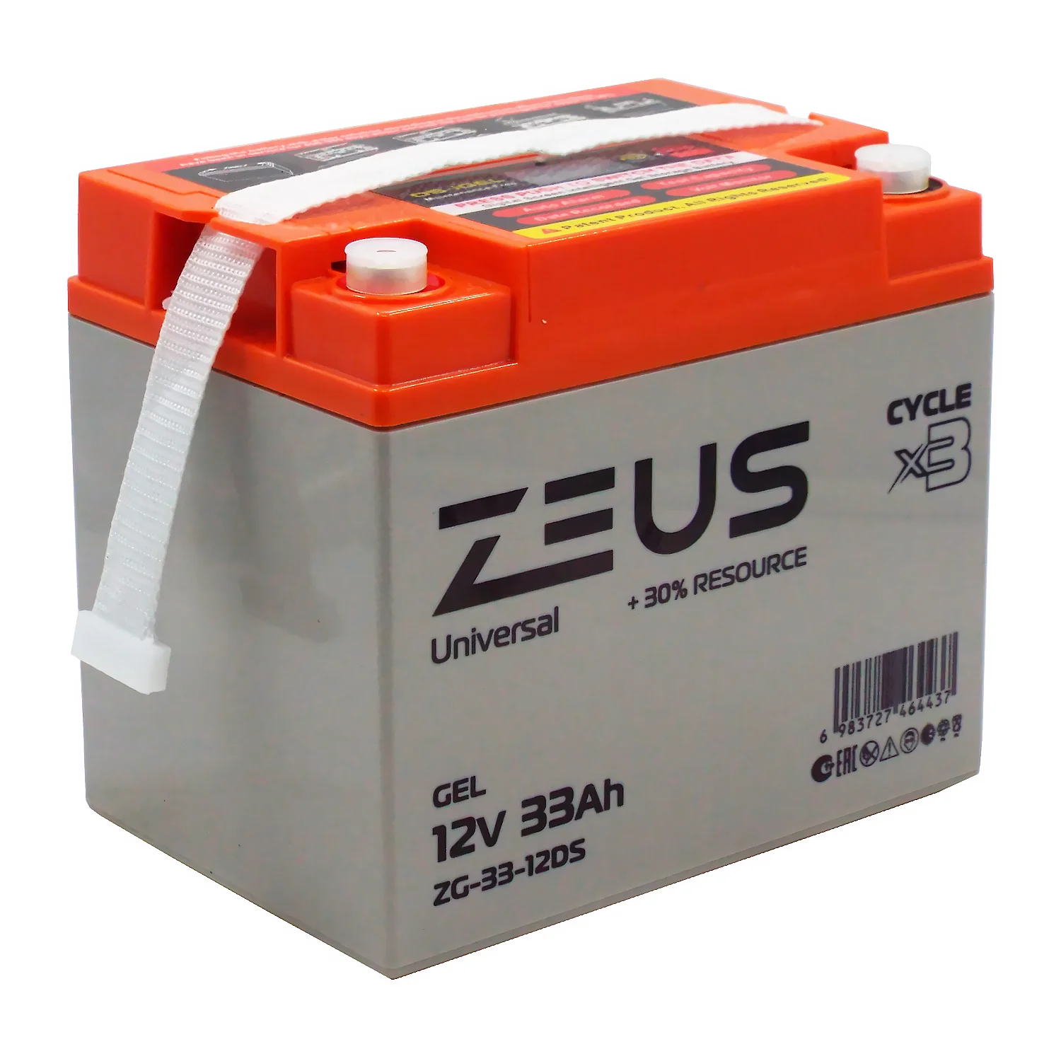 Аккумулятор ZEUS ZG-33-12DS GEL (12V33Ah) универсальный Фото 1